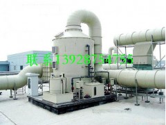 PP废气洗涤塔安装,PP酸雾喷淋塔图1